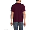 image:imageLands End Mens Short Sleeve AmericanGrown Supima Cotton Tee with PocketLush Burgundy
