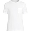 image:imageLands End Mens Short Sleeve AmericanGrown Supima Cotton Tee with PocketWhite