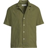 image:imageLands End Mens Short Sleeve Camp Collar Hawaiian ShirtArtichoke