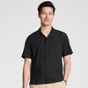 image:imageLands End Mens Short Sleeve Camp Collar Hawaiian ShirtBlack