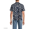 image:imageLands End Mens Short Sleeve Camp Collar Hawaiian ShirtDeep Sea NavyFish