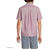 image:imageLands End Mens Short Sleeve Sail Rigger ShirtBurgundy Spritz