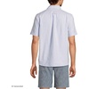image:imageLands End Mens Short Sleeve Sail Rigger ShirtClear Blue Khaki Stripe