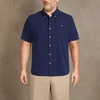 image:imageLands End Mens Short Sleeve Seersucker ShirtDeep Sea Navy