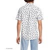 image:imageLands End Mens Short Sleeve Seersucker ShirtLunar NavyWhiteLobsters