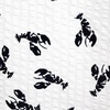 image:imageLands End Mens Short Sleeve Seersucker ShirtLunar NavyWhiteLobsters