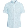 image:imageLands End Mens Short Sleeve Seersucker ShirtWhitePale Sky Daisy Ditsy