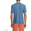 image:imageLands End Mens Short Sleeve Swim Tee Rash GuardEvening Blue Heather