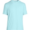 image:imageLands End Mens Short Sleeve Swim Tee Rash GuardTurquoisePale Aqua Heather