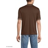 image:imageLands End Mens Short Sleeve Tipped Welt Pocket AmericanGrown Supima Cotton PoloDark Walnut Brown