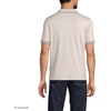 image:imageLands End Mens Short Sleeve Tipped Welt Pocket AmericanGrown Supima Cotton PoloIvory Latte