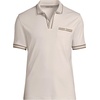image:imageLands End Mens Short Sleeve Tipped Welt Pocket AmericanGrown Supima Cotton PoloIvory Latte
