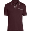 image:imageLands End Mens Short Sleeve Tipped Welt Pocket AmericanGrown Supima Cotton PoloLush Burgundy