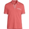 image:imageLands End Mens Short Sleeve Tipped Welt Pocket AmericanGrown Supima Cotton PoloNautical Red