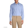 image:imageLands End Mens Solid No Iron AmericanGrown Supima Pinpoint Straight Collar Dress ShirtLight Blue
