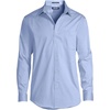 image:imageLands End Mens Solid No Iron AmericanGrown Supima Pinpoint Straight Collar Dress ShirtLight Blue