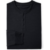image:imageLands End Mens SuperT Long Sleeve Henley ShirtBlack