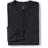 image:imageLands End Mens SuperT Long Sleeve Henley ShirtDark Charcoal Heather