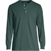image:imageLands End Mens SuperT Long Sleeve Henley ShirtDeep Woodland Green