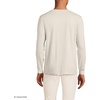 image:imageLands End Mens SuperT Long Sleeve Henley ShirtFlax Heather