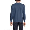 image:imageLands End Mens SuperT Long Sleeve Henley ShirtNightfall Blue