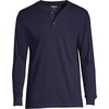 image:imageLands End Mens SuperT Long Sleeve Henley ShirtRadiant Navy