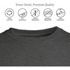 image:imageLands End Mens SuperT Long Sleeve TShirtDark Charcoal Heather