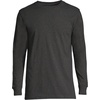 image:imageLands End Mens SuperT Long Sleeve TShirtDark Charcoal Heather