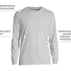 image:imageLands End Mens SuperT Long Sleeve TShirtGray Heather