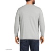 image:imageLands End Mens SuperT Long Sleeve TShirtGray Heather