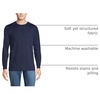 image:imageLands End Mens SuperT Long Sleeve TShirtRadiant Navy