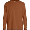 image:imageLands End Mens SuperT Long Sleeve TShirtRich Ginger Brown