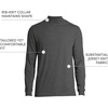 image:imageLands End Mens SuperT Mock TurtleneckDark Charcoal Heather