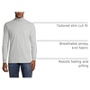 image:imageLands End Mens SuperT Mock TurtleneckGray Heather