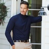 image:imageLands End Mens SuperT Mock TurtleneckRadiant Navy