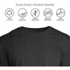 image:imageLands End Mens SuperT Short Sleeve TShirt with PocketBlack