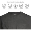 image:imageLands End Mens SuperT Short Sleeve TShirt with PocketDark Charcoal Heather