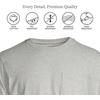 image:imageLands End Mens SuperT Short Sleeve TShirt with PocketGray Heather