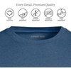 image:imageLands End Mens SuperT Short Sleeve TShirtNautical Blue Heather