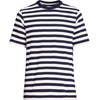 image:imageLands End Mens SuperT Short Sleeve TShirtNavyIvory Stripe