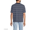 image:imageLands End Mens SuperT Short Sleeve TShirtRadiant NavyBlue Stripe