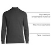 image:imageLands End Mens Supima Cotton Mock TurtleneckDark Charcoal Heather