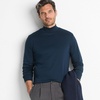 image:imageLands End Mens Supima Cotton Mock TurtleneckRadiant Navy