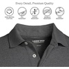image:imageLands End Mens Supima Cotton Polo ShirtDark Charcoal Heather