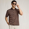 image:imageLands End Mens Supima Cotton Polo ShirtRich CoffeeCamel Stripe