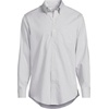 image:imageLands End Mens Tailored Fit No Iron Solid AmericanGrown Supima Cotton Pinpoint Buttondown Collar Dress ShirtFog Gray Glen Plaid