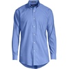 image:imageLands End Mens Tailored Fit No Iron Solid AmericanGrown Supima Cotton Pinpoint Buttondown Collar Dress ShirtLight French Blue