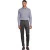 image:imageLands End Mens Tailored Fit No Iron Solid AmericanGrown Supima Cotton Pinpoint Buttondown Collar Dress ShirtRich Sapphire Check
