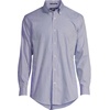 image:imageLands End Mens Tailored Fit No Iron Solid AmericanGrown Supima Cotton Pinpoint Buttondown Collar Dress ShirtRich Sapphire Check