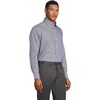 image:imageLands End Mens Tailored Fit No Iron Solid AmericanGrown Supima Cotton Pinpoint Buttondown Collar Dress ShirtRich Sapphire Check